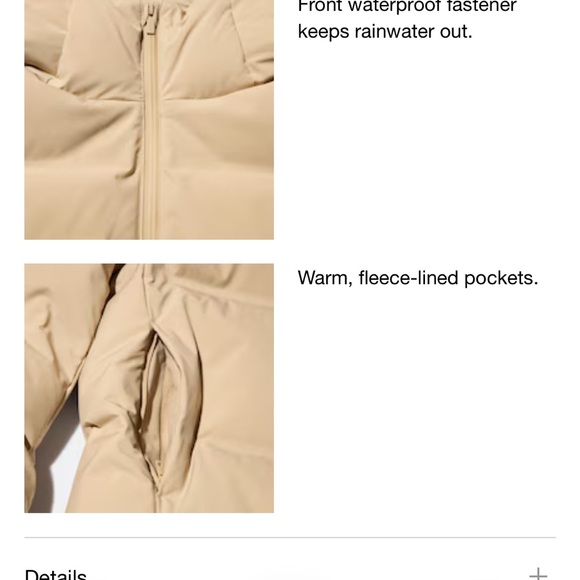 Seamless Uniqlo Plush Down Puffer Coat, Forest Green - XS - Picture 11 of 12